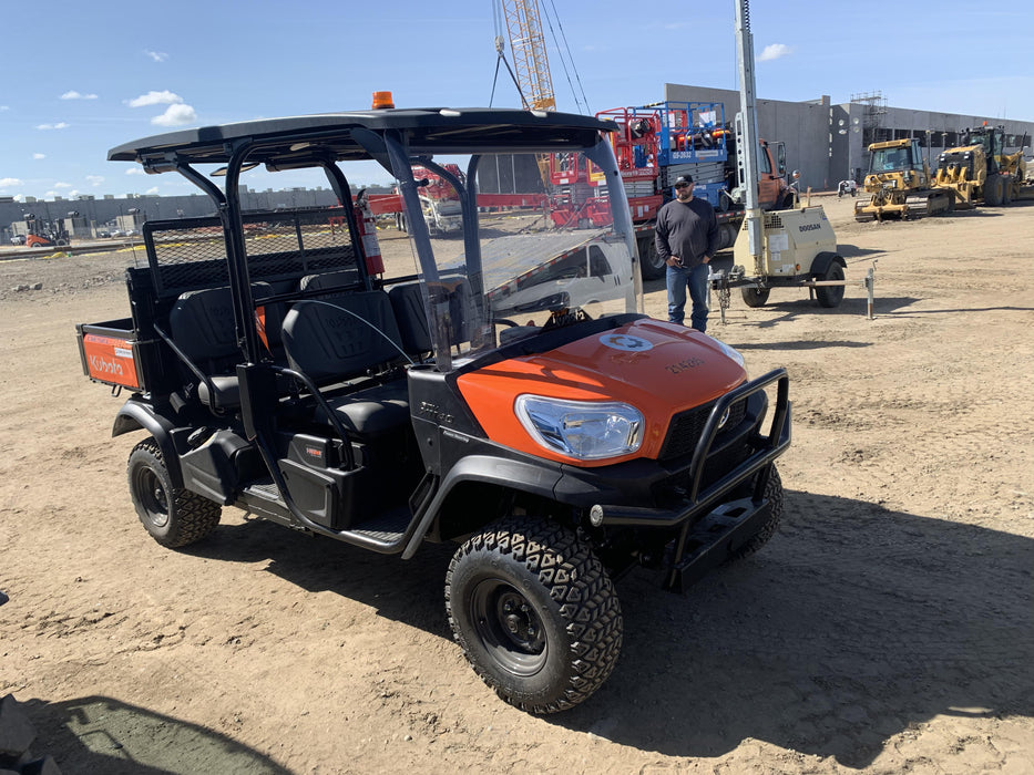 2022 Kubota RTV-X1140W-H Plastic Canopy, Windshield Acrylic Clear, LED Strobe Light, Wire Harness Kit, Back up Alarm