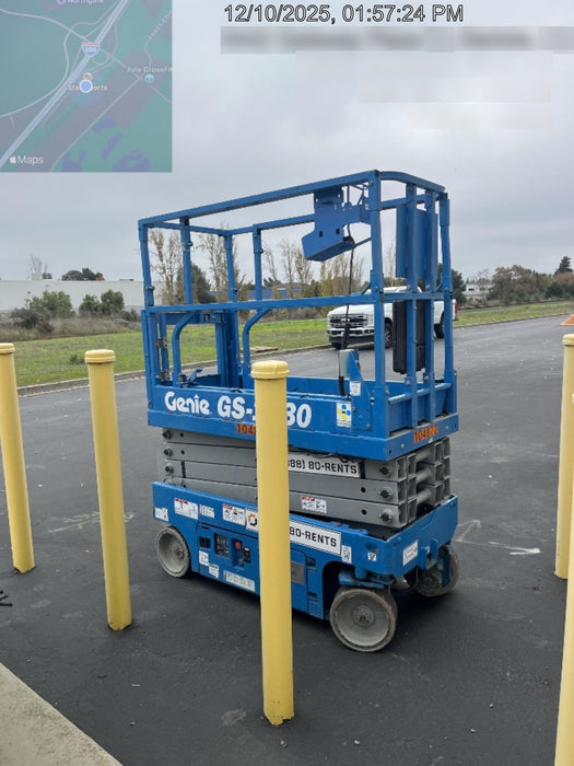 2020 Genie GS-1930 Solid Non Marking Tires, Beacon, Folding rails with half height swing gate, 800W Inverter