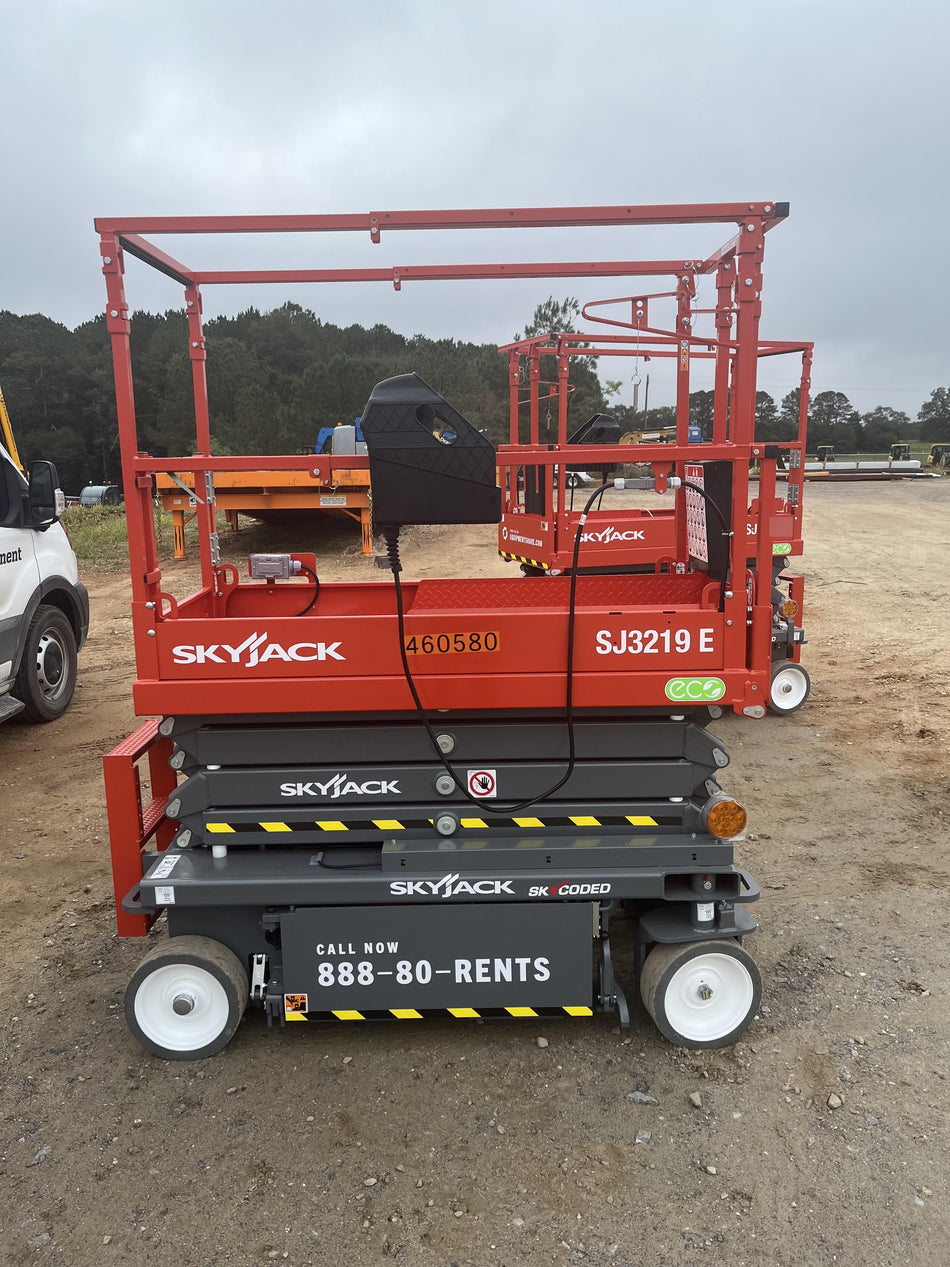 2024 Skyjack SJ3219 Electric Drive, Sld NM Tires, DBcns, RFRails, Power to Platform, T3 + Access Control
