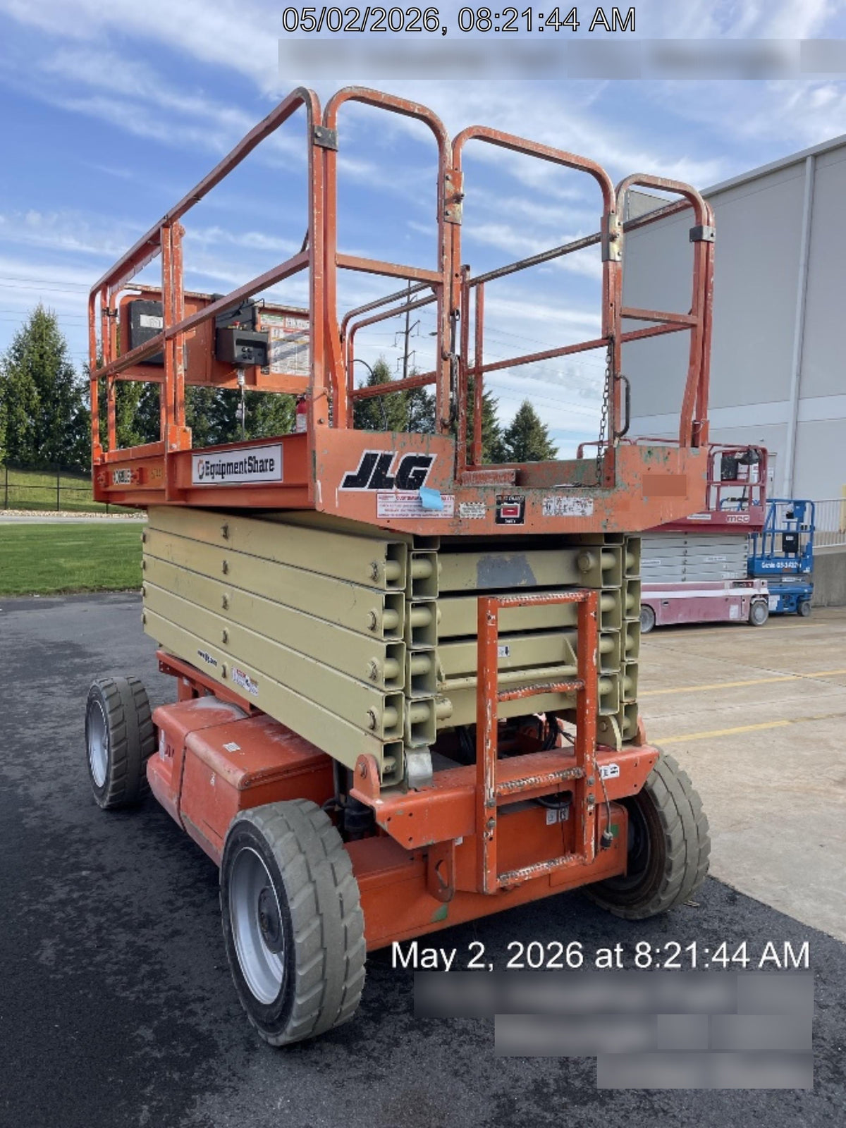 2007 JLG 4069LE Standard Rental Specs