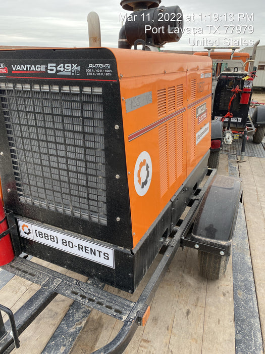 2021 Lincoln Electric Vantage 549X Ready Pak 3, ORANGE (includes trailer, cable rack, fender light kit)