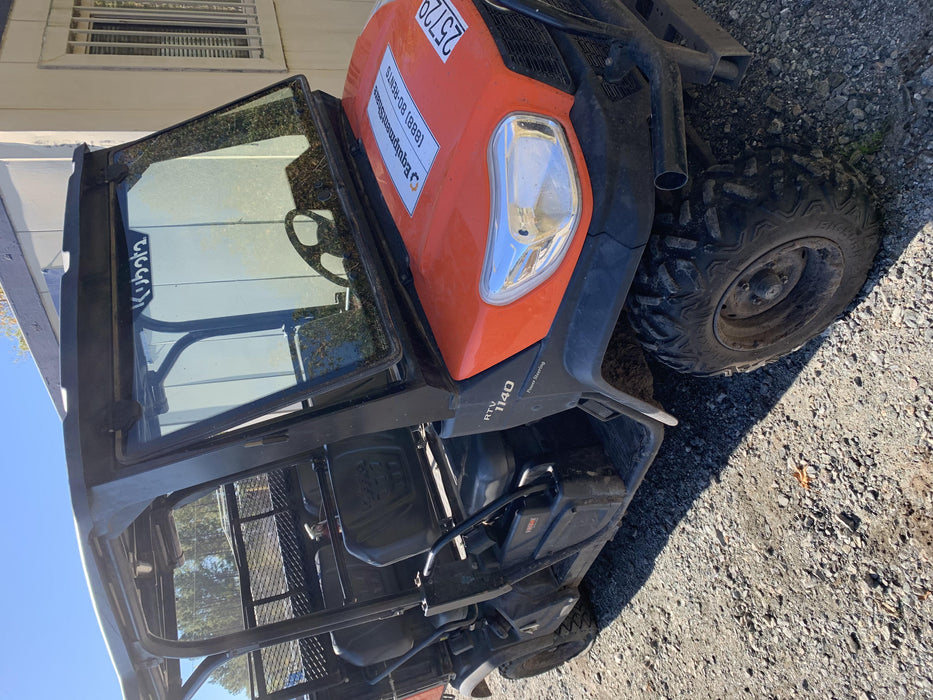 2019 Kubota RTV-X1140W-H 4wd Utility Cart, LED Strobe, Windshield Tempered Glass, Pastic Canopy, Wire Harness Kit, Backup Alarm