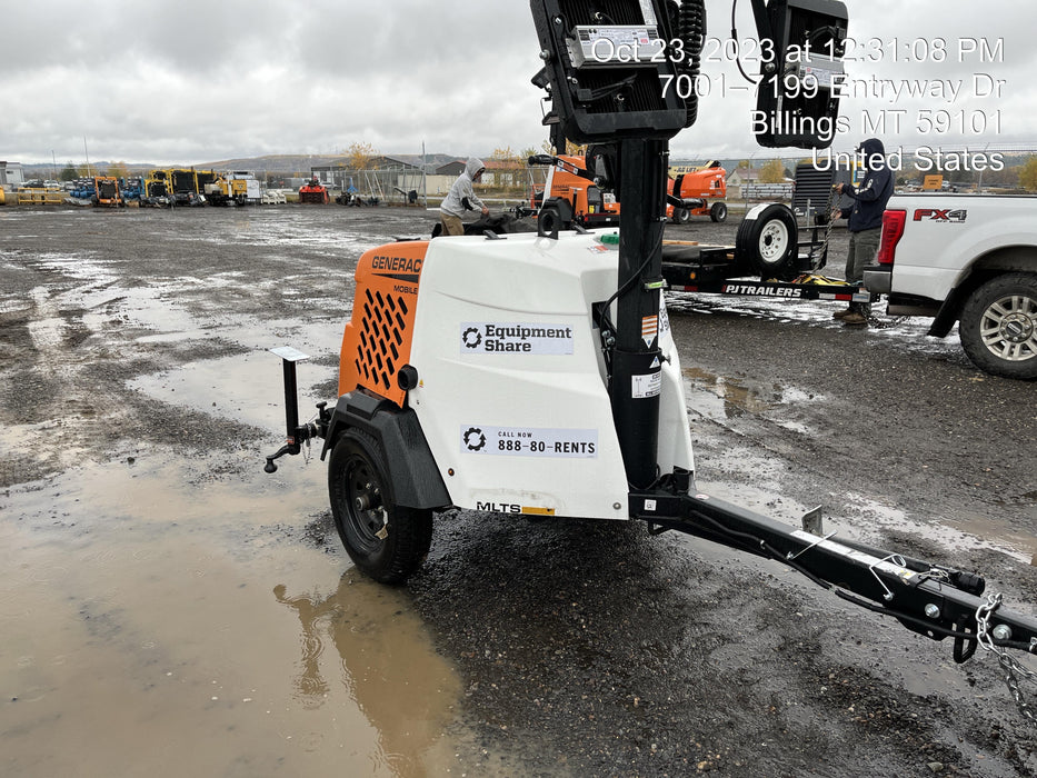 2023 Generac MLT2 Diesel, Flex Switch 120V Input, Powerzone Controller, (4) 320W LED Lights, 4kW Generator, 39.9 Gal Fuel Tank, 2" Ball, T3