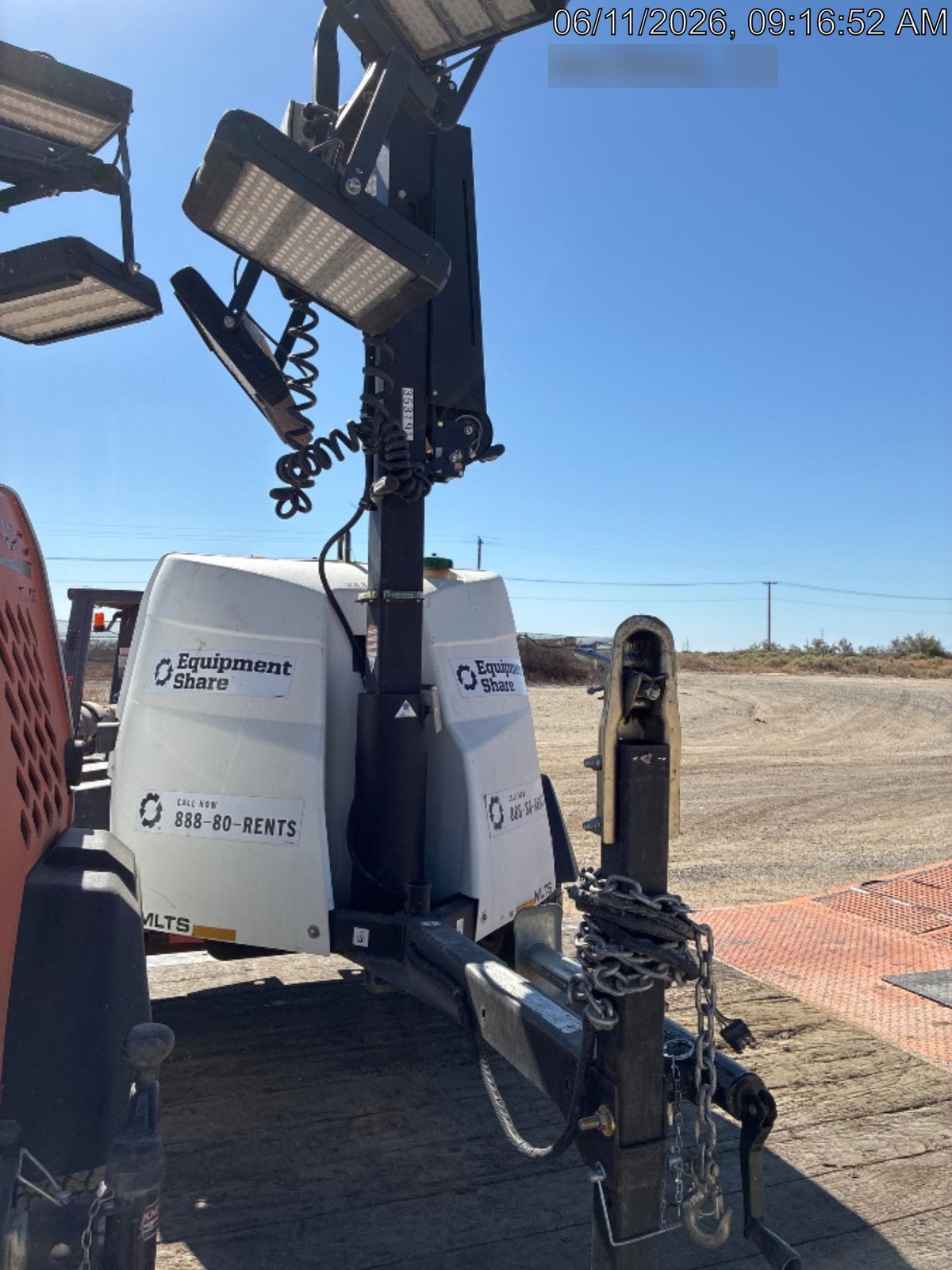 2023 Generac MLT2 Diesel, Flex Switch 120V Input, Powerzone Controller, (4) 320W LED Lights, 4kW Generator, 39.9 Gal Fuel Tank, 2" Ball, T3