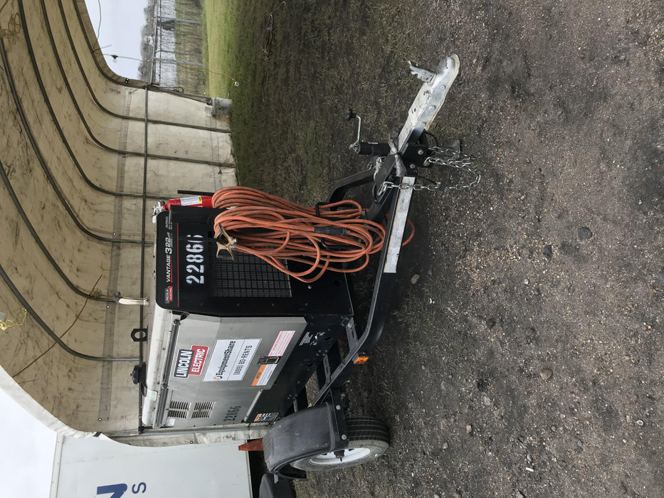 2019 Lincoln Electric Vantage 322 Lincoln Vantage 322 Welder w/Trailer, Light Kit, Cable Rack