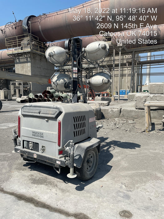 2019 Wacker Neuson LTV6L-MH Wacker Neuson LTV6L Mobile Light Tower w/Fuel Level Sensor Installed