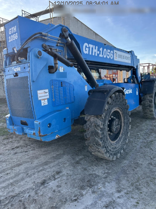 2019 Genie GTH-1056 Cab/Heat/AC, Solid RT Tires, LED Work Lights, Beacon 60" QA Carriage, 60" Forks