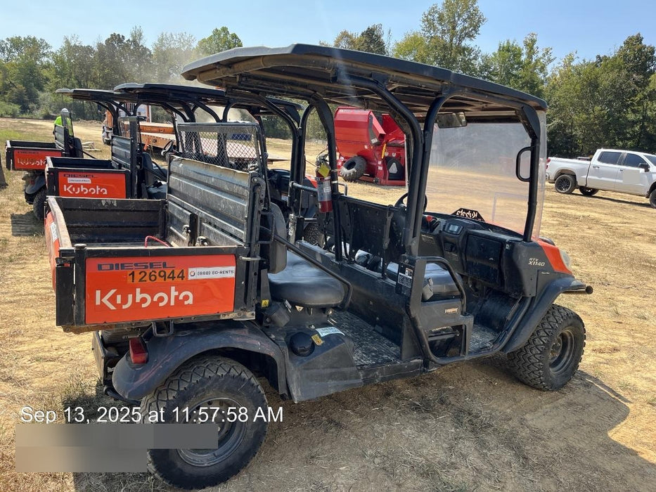 Kubota RTV-X1140W-H Plastic Canopy, Windshield Acrylic Clear, LED Strobe Light, Wire Harness Kit, Back up Alarm
