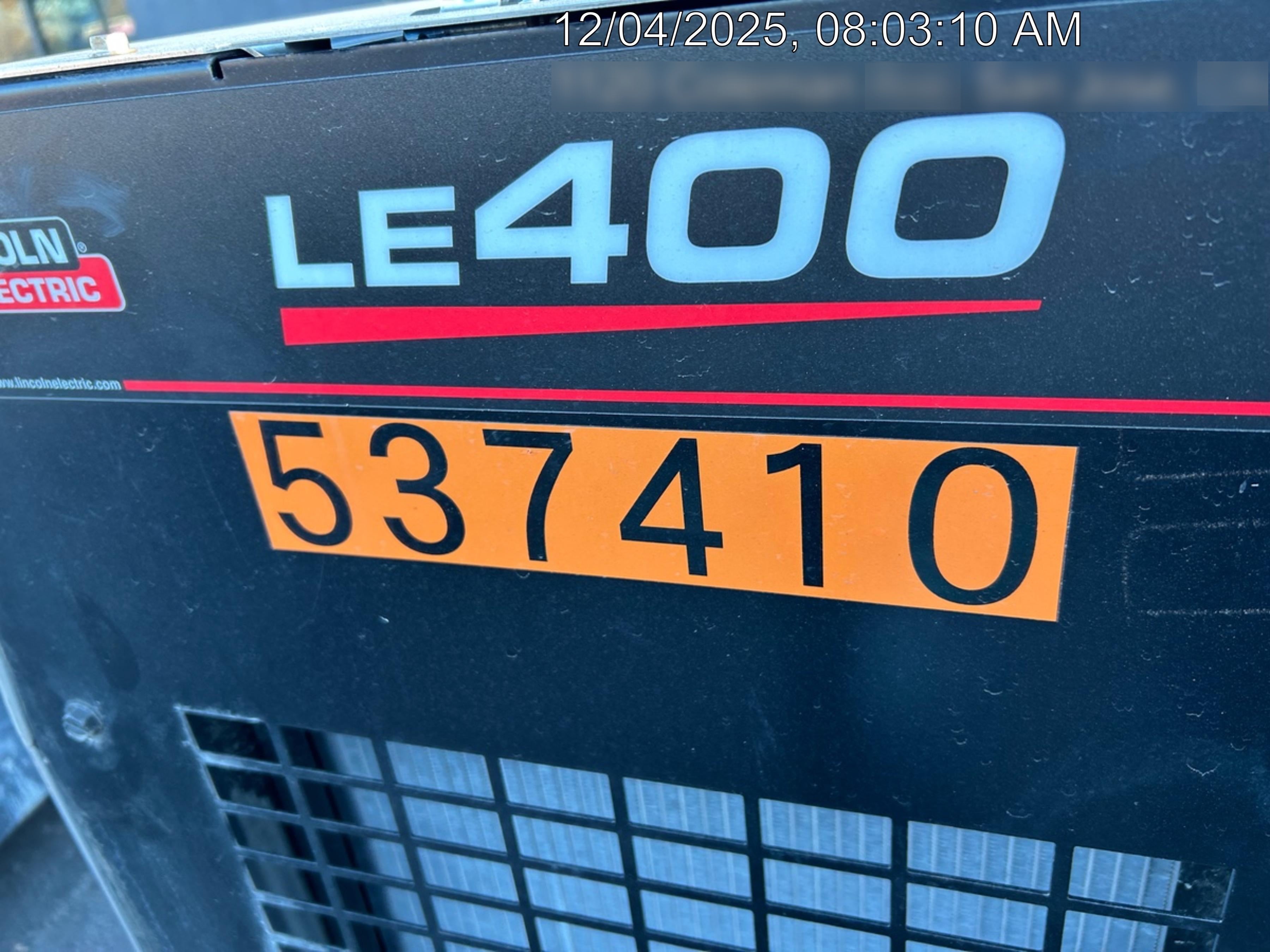 2025 LINCOLN ELECTRIC LE400