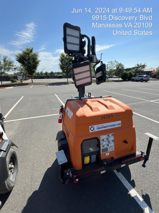 2023 Generac MLT2 Diesel, Flex Switch 120V Input, Powerzone Controller, 
(4) 320W LED Lights, 4kW Generator, 39.9 Gal Fuel Tank, 2" Ball, T3