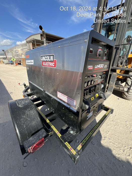 2024 Lincoln Electric LE400 Kubota V1505, Trlr, Cable Rack, Light Kit, ES Decals, T3