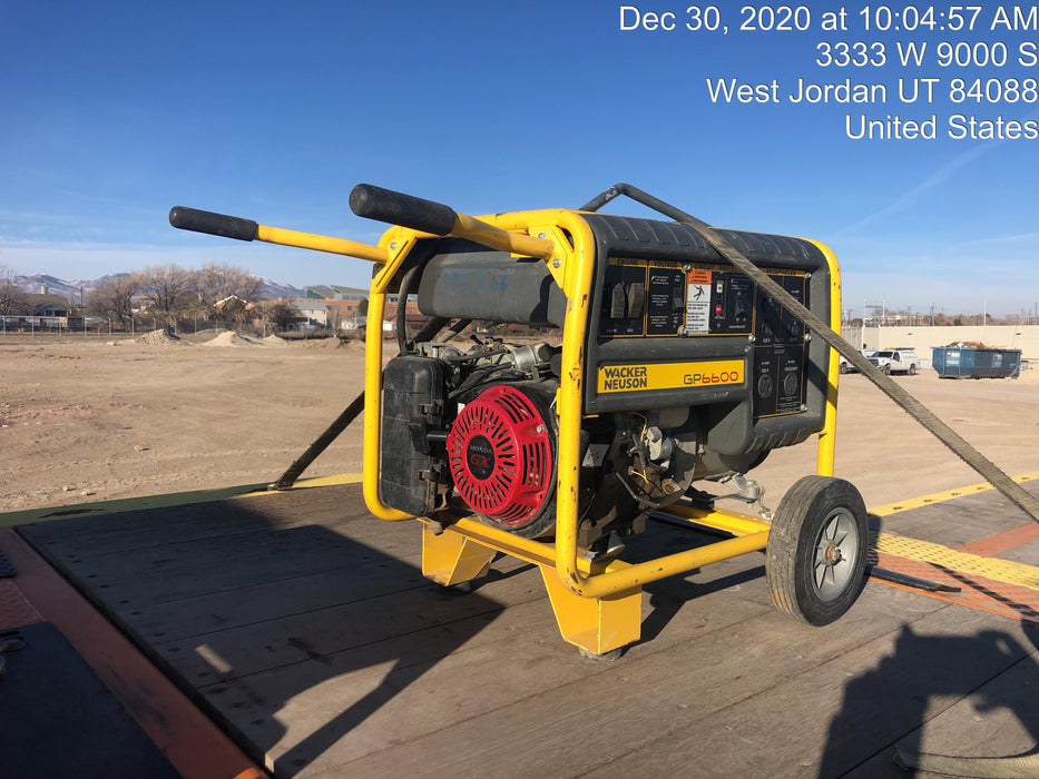 2018 Wacker Neuson GP6600A Wacker Neuson GP6600A Generator w/Wheel Kit