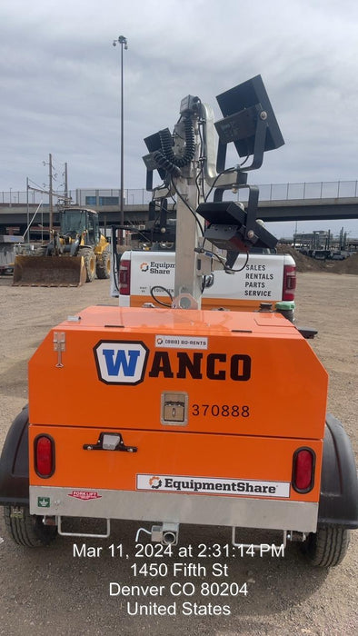 2023 Wanco WLTT-4MM4K Diesel, Deep Sea Controller, Shore Power Plug, Auto Start, (4) 350W LED Floodlights, 4kW Generator, 60 Gal Fuel Tank, 2" Ball, T3