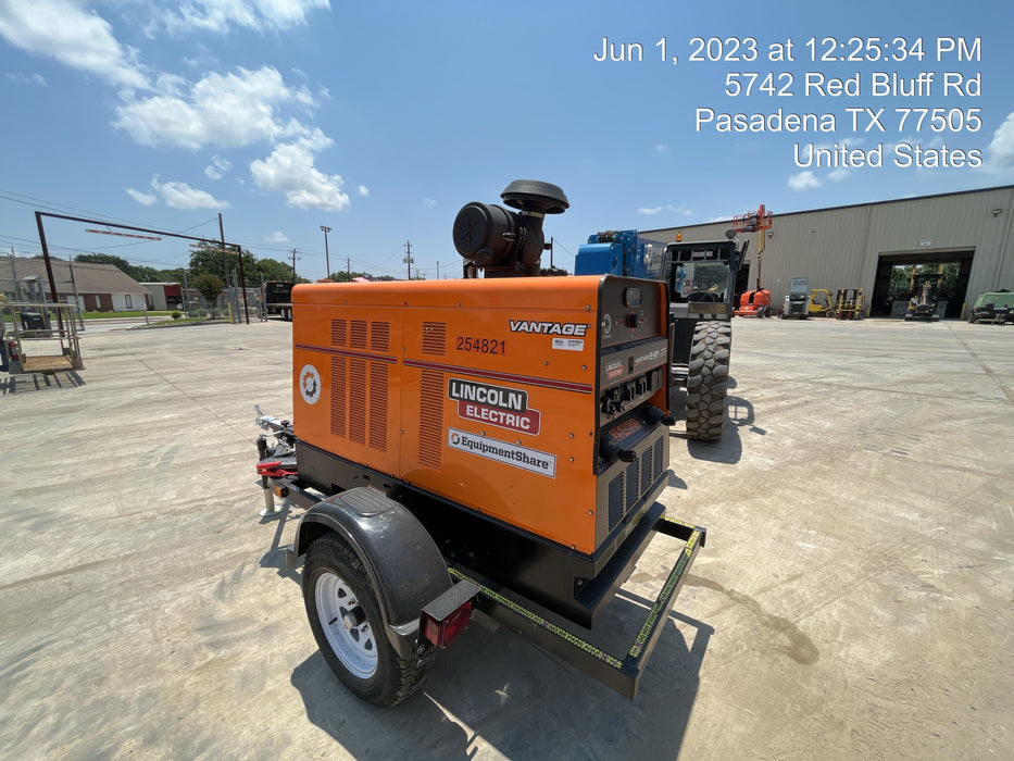 2022 Lincoln Electric Vantage 549X Crosslink Technology, Trailer Mounted, ES Decals, T3