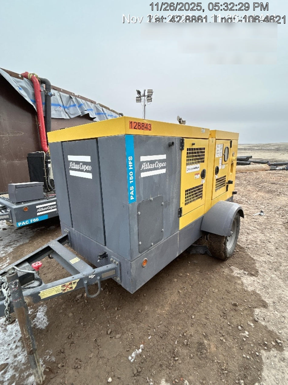 2020 ATLAS COPCO PAS 150 HF CS Enclosed