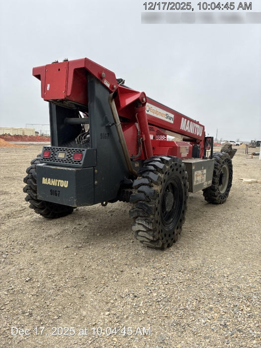 2018 Manitou MTA10055 Manitou MTA 10055 w/Cab/Heat/AC, Work Lights/Strobe, Aux Hyd, Solid Tires, Lift Hook, 66" Carriage, 60" Forks
