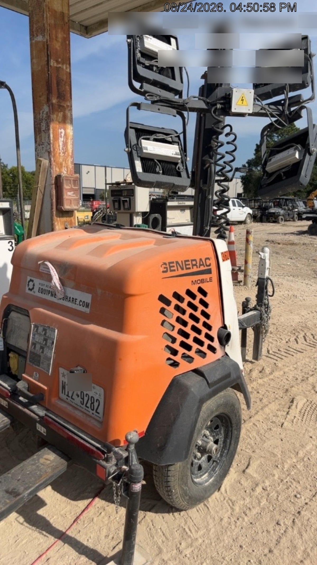 2023 Generac MLT2 Diesel, Flex Switch 120V Input, Powerzone Controller, 
(4) 320W LED Lights, 4kW Generator, 39.9 Gal Fuel Tank, 2" Ball, T3