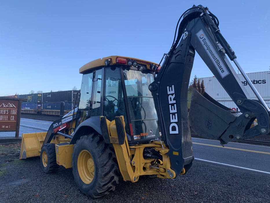 2020 John Deere 310LEP Cab/Heat/Air, 4WD, Standard Stick, Pilot Controls, 2 Way Hydraulics, TAG Manual QC