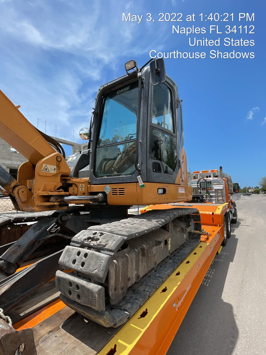 2015 Case CX80C CLOSED CAB, A/C,RUBBER TRACKS PADS,7'-2" ARM,THUMB