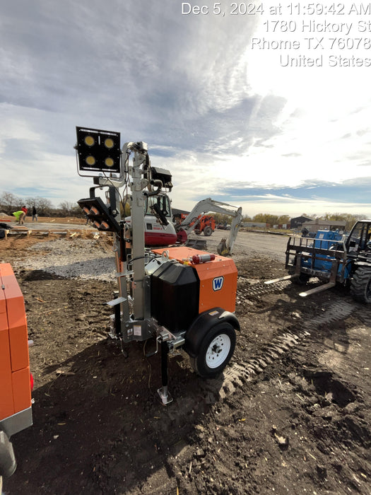 2024 Wanco WLTT-4MM4K Diesel, Deep Sea Controller, Shore Power Plug, Auto Start, (4) 350W LED Floodlights, 4kW Generator, 60 Gal Fuel Tank, 2" Ball, T3