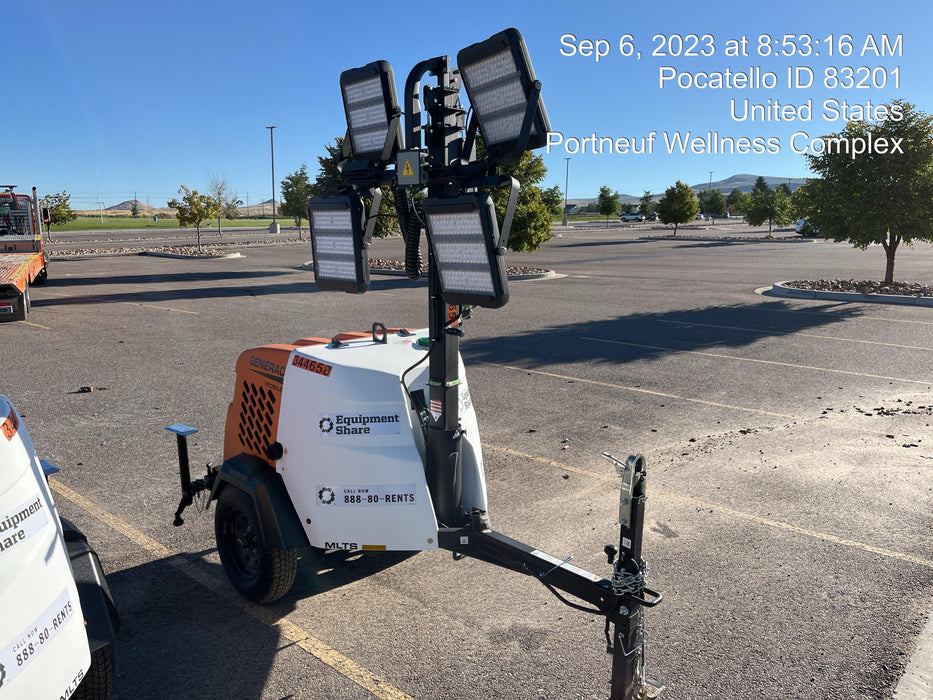 2023 Generac MLT2 Diesel, Flex Switch 120V Input, Powerzone Controller, (4) 320W LED Lights, 4kW Generator, 39.9 Gal Fuel Tank, 2" Ball, T3