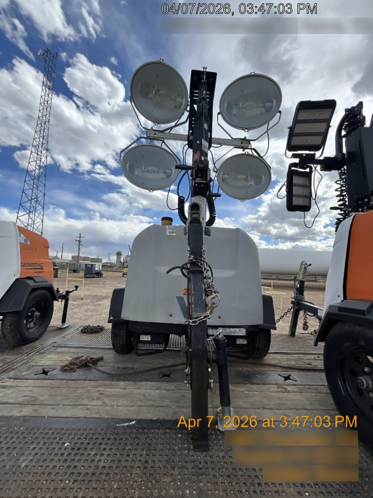 2018 Wacker Neuson LTV6L-MH Wacker Neuson LTV6L Mobile Light Tower w/Fuel Level Sensor Installed