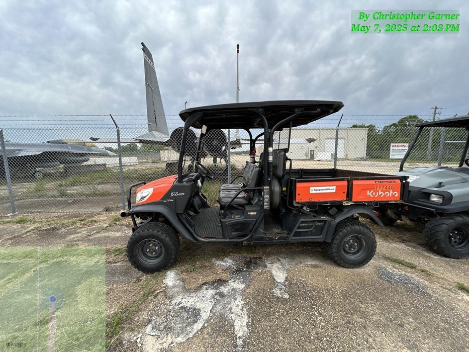 Kubota RTV-X1140W-H 4wd Utility Cart, 4 Seat, Diesel, LED Strobe, Windshield Tempered Glass, Plastic Canopy, Wire Harness Kit, Backup Alarm