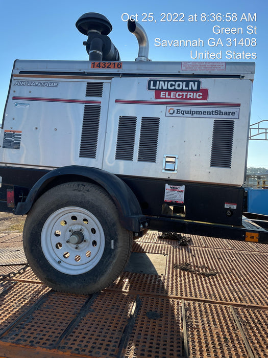 2021 Lincoln Electric Air Vantage 566 Air Vantage 566X Ready Pak 3 (includes trailer, cable rack, fender light kit); no telematics