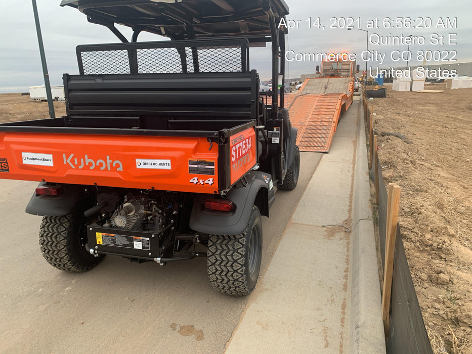 2022 Kubota RTV-X1140W-H Plastic Canopy, Windshield Acrylic Clear, LED Strobe Light, Wire Harness Kit, Back up Alarm