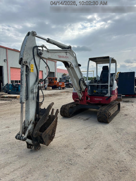 2019 Takeuchi TB260 Takeuchi TB260 Canopy w/Rubber Tracks, Auxiliary Hydraulics, Standard Blade, Manual QC