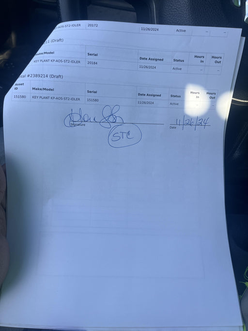 2021 KEY PLANT KP-AOS-ST2-IDLER