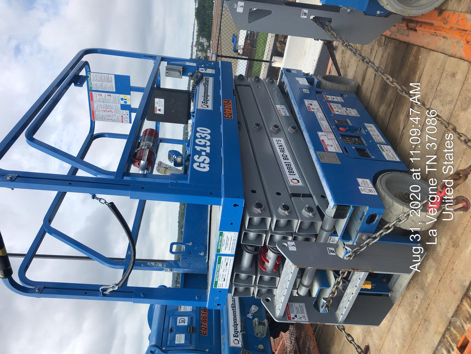 2020 Genie GS-1930 Fixed rails with chain entry gate - Pre A92.20