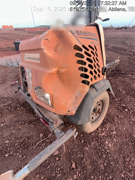 2023 Generac MLT2 Diesel, Flex Switch 120V Input, Powerzone Controller, (4) 320W LED Lights, 4kW Generator, 39.9 Gal Fuel Tank, 2" Ball, T3