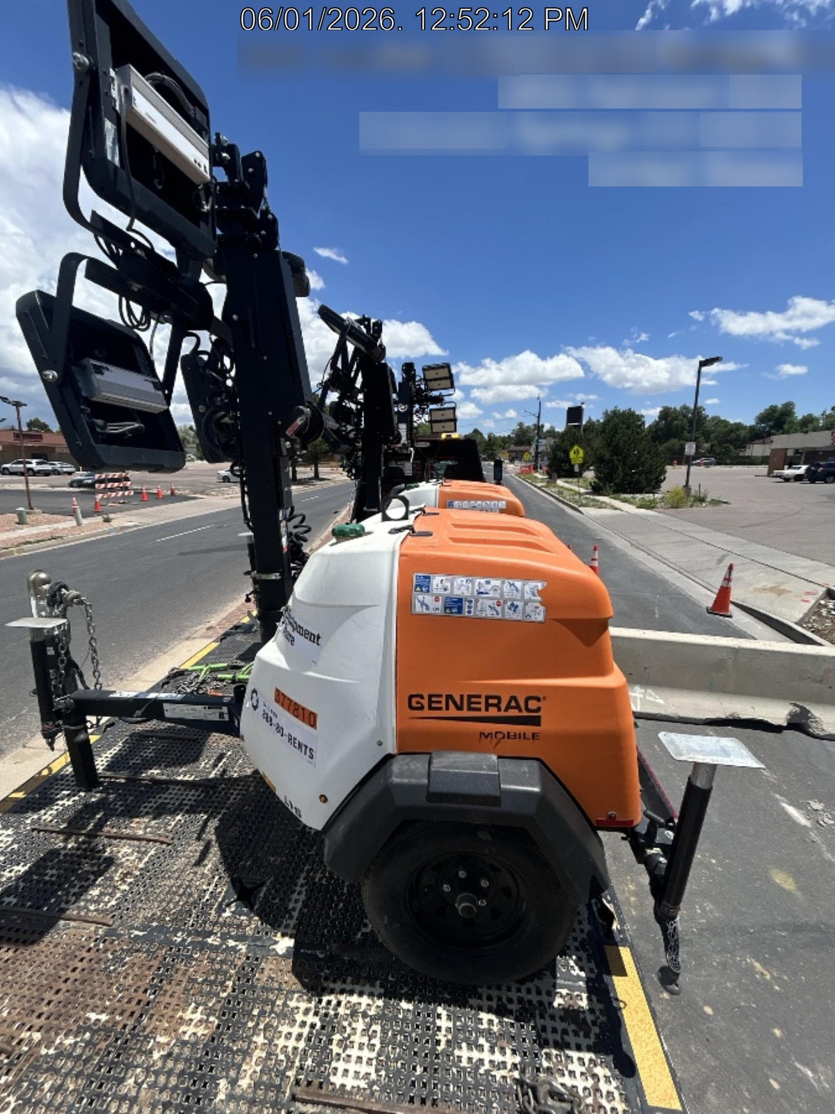 2023 Generac MLT2 Diesel, Flex Switch 120V Input, Powerzone Controller, 
(4) 320W LED Lights, 4kW Generator, 39.9 Gal Fuel Tank, 2" Ball, T3
