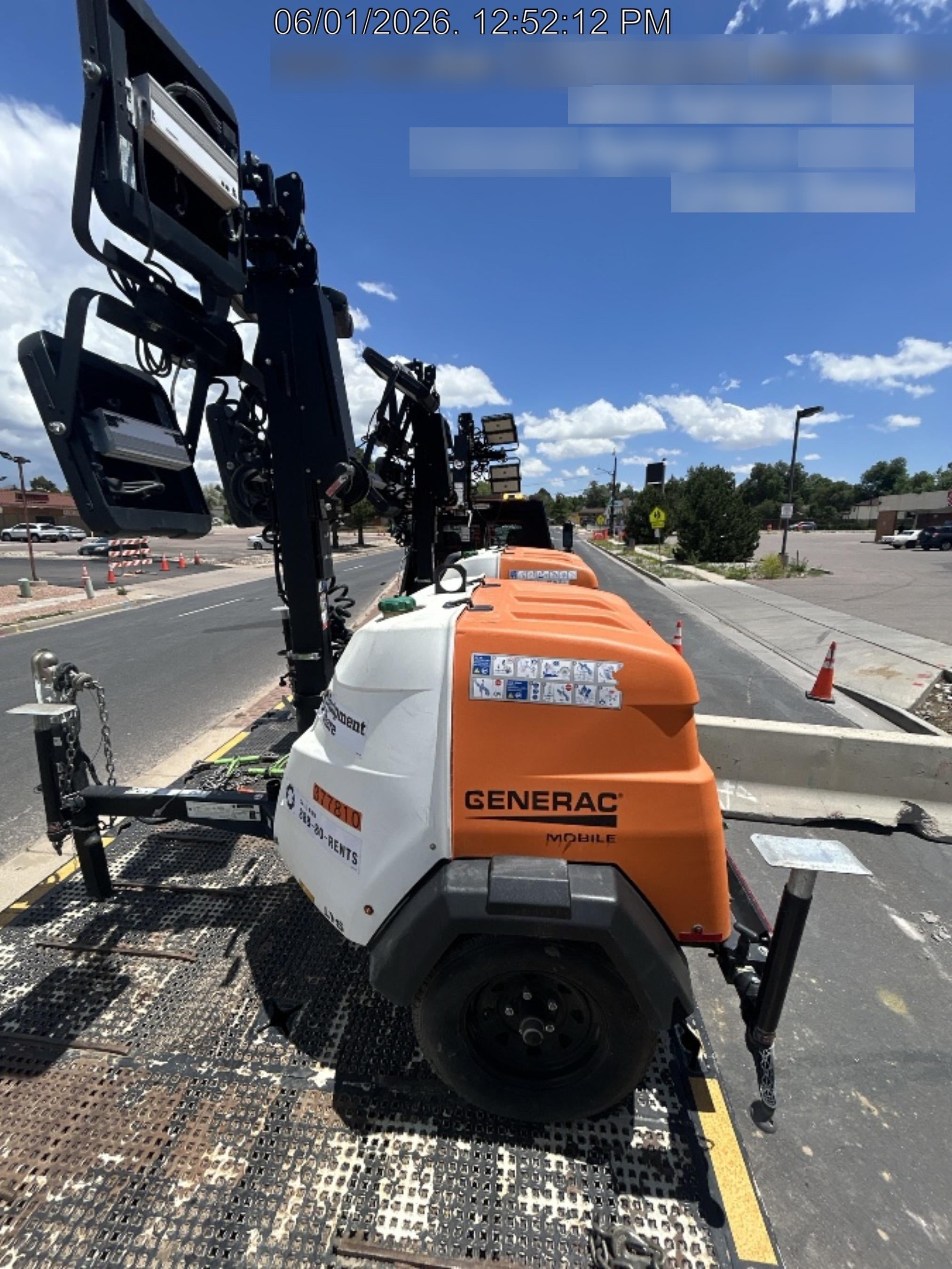 2023 Generac MLT2 Diesel, Flex Switch 120V Input, Powerzone Controller, 
(4) 320W LED Lights, 4kW Generator, 39.9 Gal Fuel Tank, 2" Ball, T3