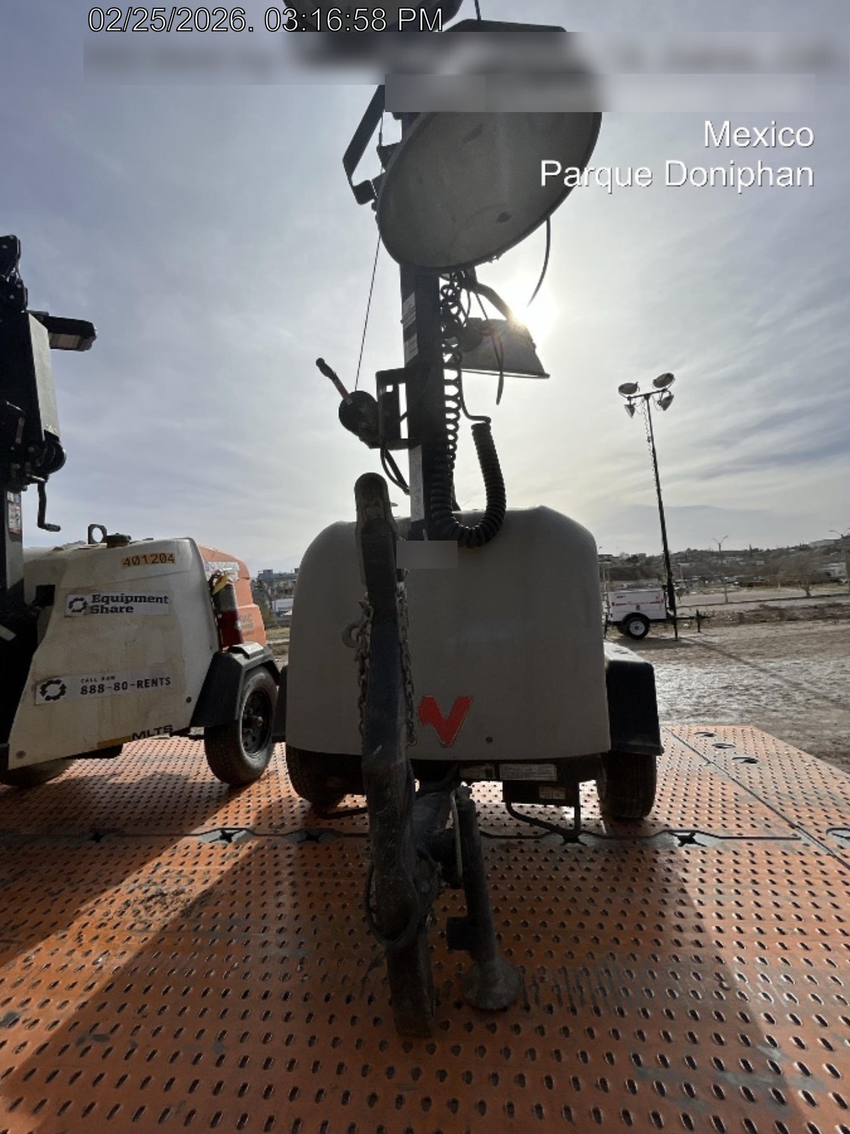 2018 Wacker Neuson LTV6L-MH Wacker Neuson LTV6L Mobile Light Tower w/Fuel Level Sensor Installed