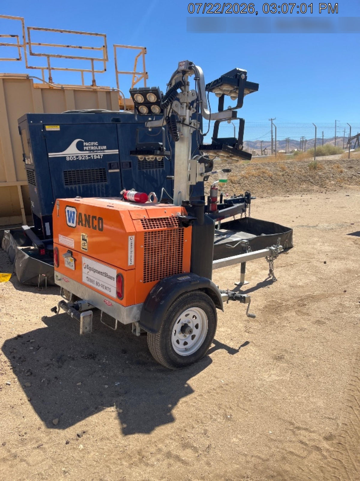 2024 Wanco WLTT-4MM4K Diesel, Deep Sea Controller, Shore Power Plug, Auto Start, (4) 350W LED Floodlights, 4kW Generator, 60 Gal Fuel Tank, 2" Ball, T3