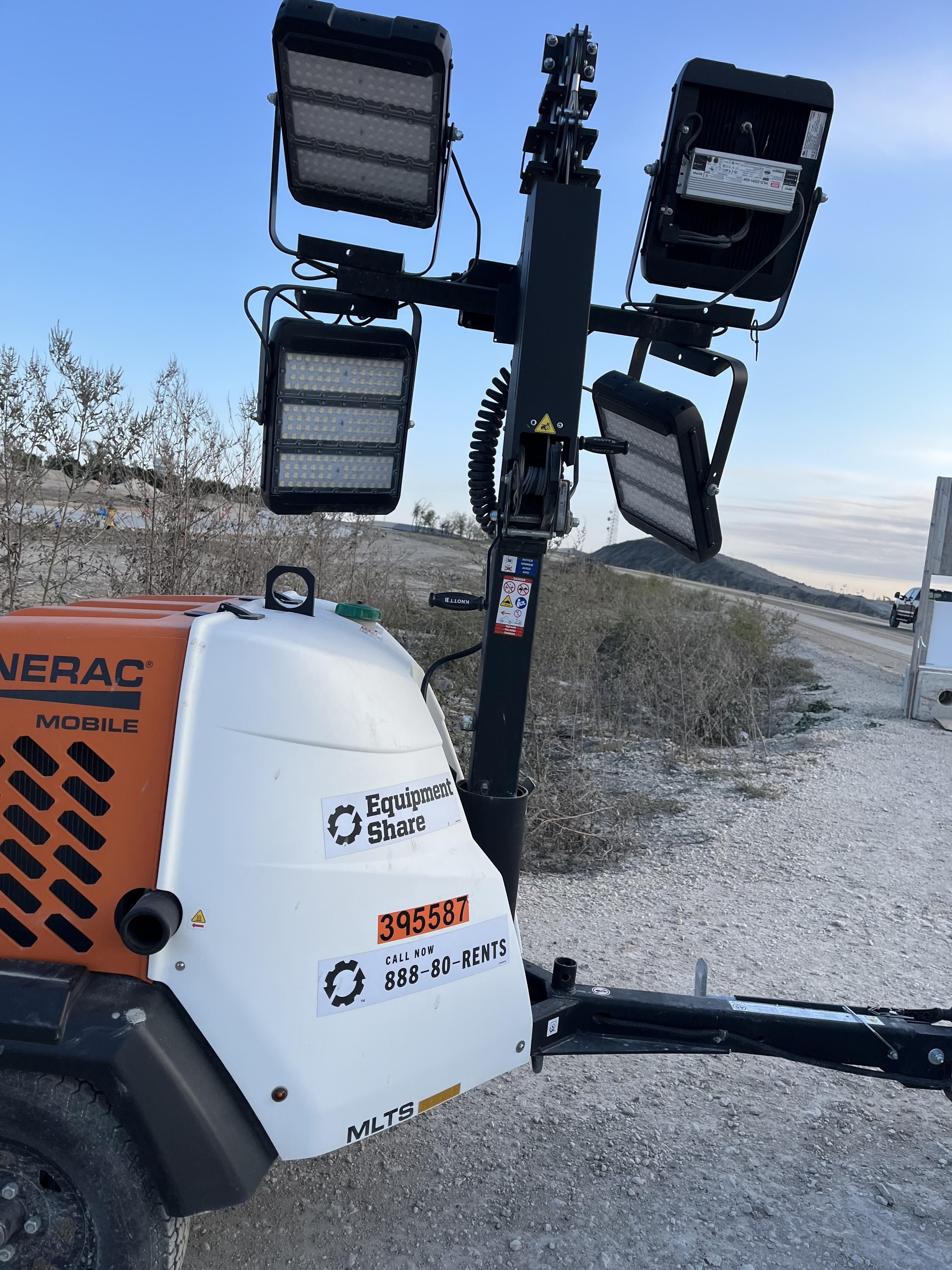 2024 Generac MLT2 Diesel, Flex Switch 120V Input, Powerzone Controller, 
(4) 320W LED Lights, 4kW Generator, 39.9 Gal Fuel Tank, 2" Ball, T3