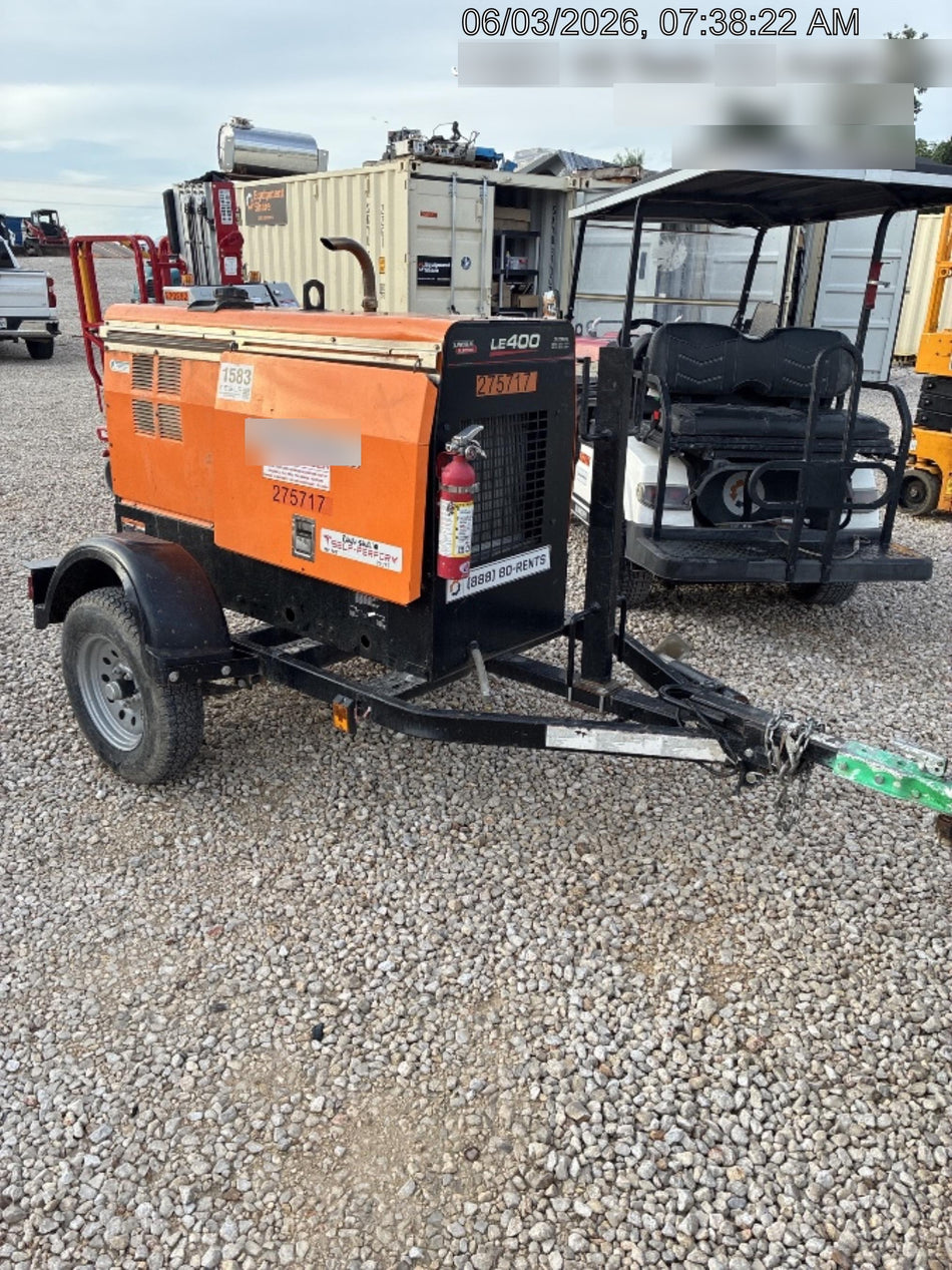 2022 Lincoln Electric LE400 Kubota V1505, Trlr, Cable Rack, Light Kit, ES Decals, T3