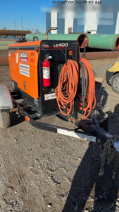 2022 Lincoln Electric LE400 Kubota V1505, Trlr, Cable Rack, Light Kit, ES Decals, T3