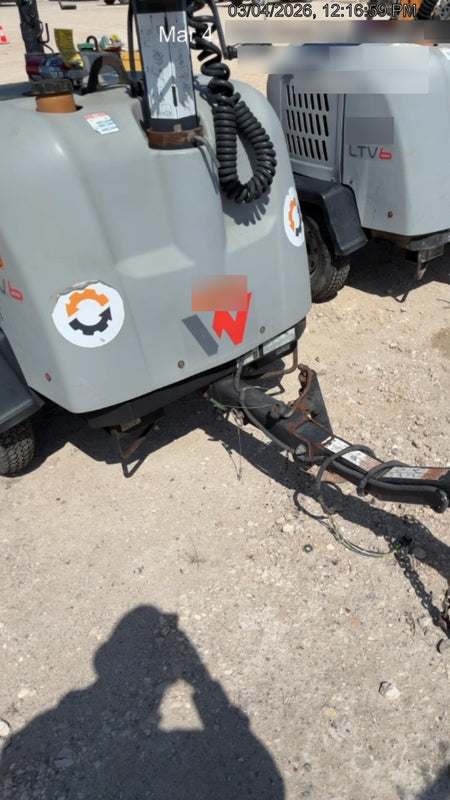 2019 Wacker Neuson LTV6L-MH Wacker Neuson LTV6L Mobile Light Tower w/Fuel Level Sensor Installed
