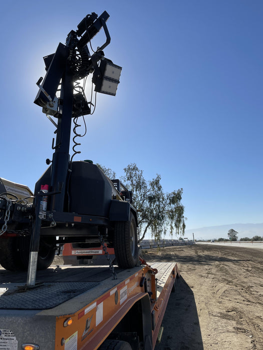 2022 Allmand NLV3GR (4) LED Light Fixture 350W, 23' Vertical Mast, 3kW Prime, Towable, ES Decals, T3