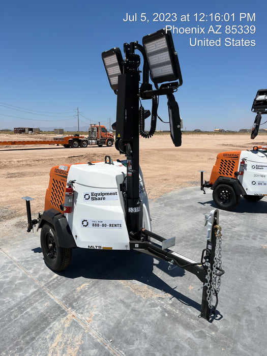 2023 Generac MLT2 Diesel, Flex Switch 120V Input, Powerzone Controller, (4) 320W LED Lights, 4kW Generator, 39.9 Gal Fuel Tank, 2" Ball, T3