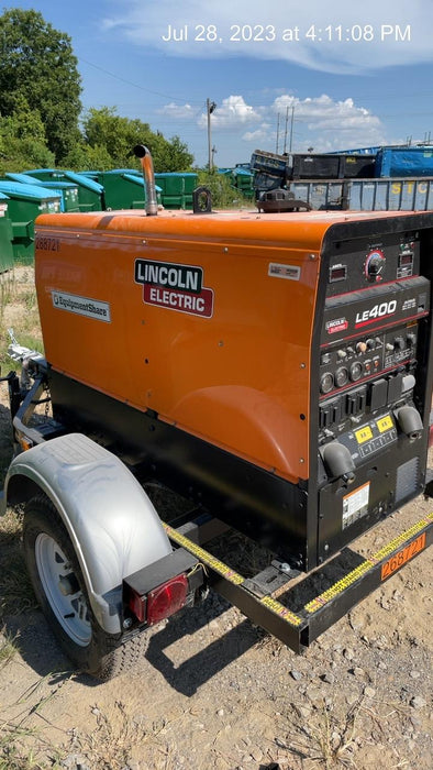 2022 Lincoln Electric LE400 Kubota V1505, Trlr, Cable Rack, Light Kit, ES Decals, T3