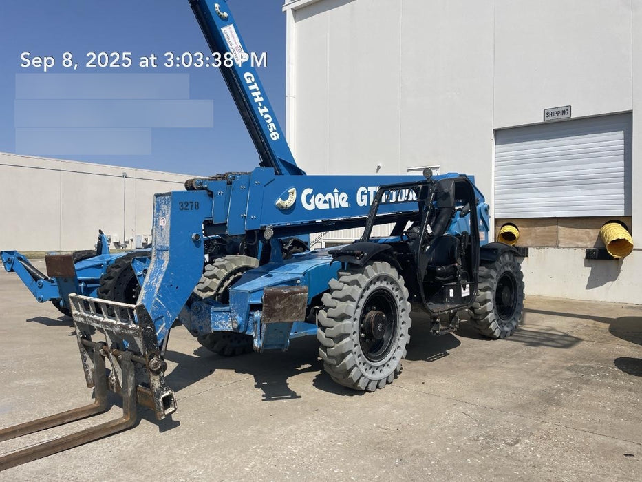 2017 Genie GTH-1056 Solid Tires, 60" carriage, Light Kit, Open ROPS