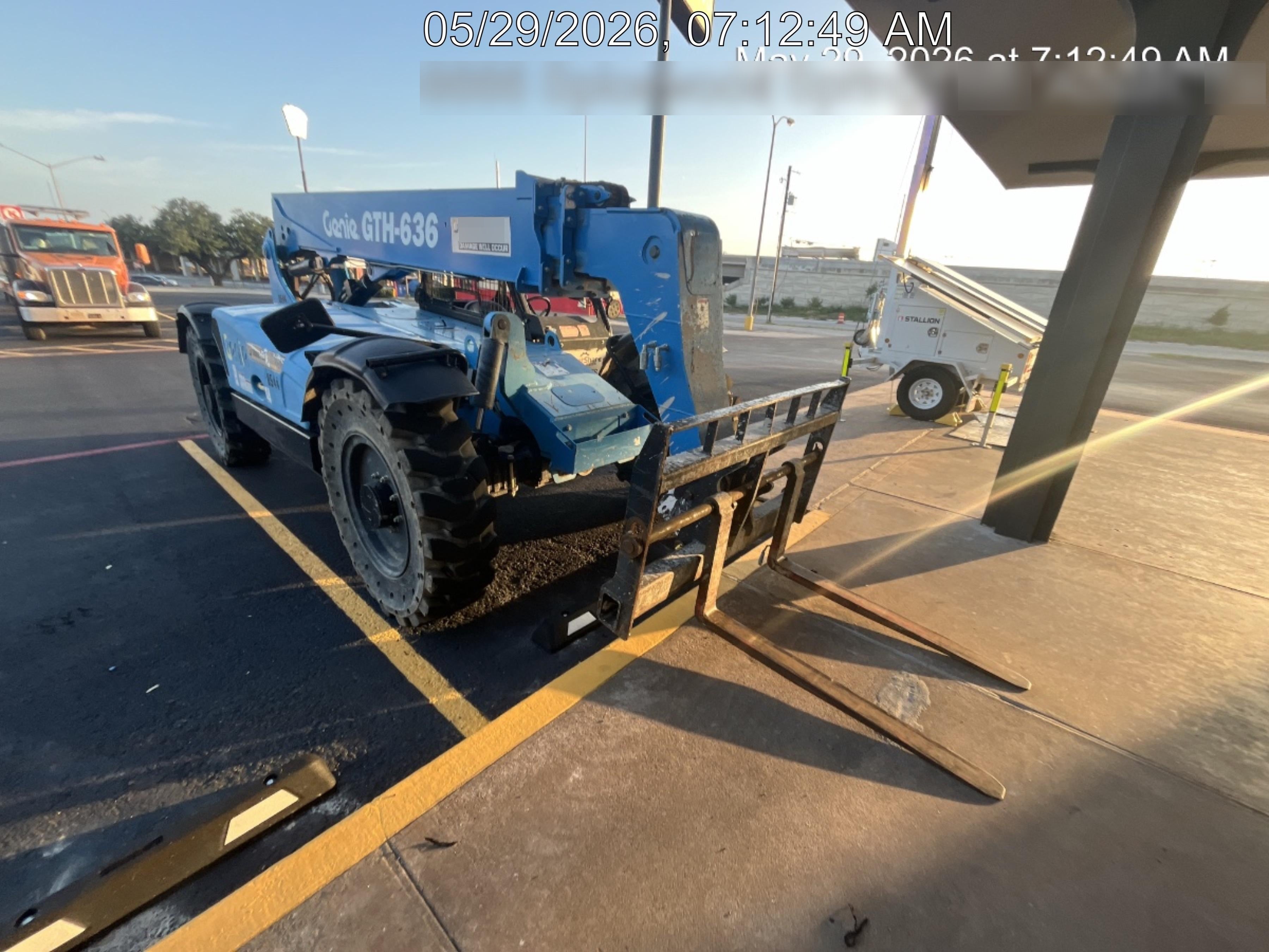 2018 Genie GTH-636 Genie GTH-636 w/Open ROPS, Solid Tires, Work Light/Beacon, 48" Carriage and Forks