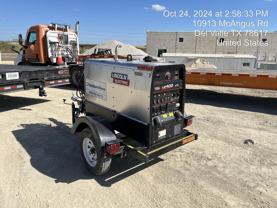 2024 Lincoln Electric LE400 Kubota V1505, Trlr, Cable Rack, Light Kit, ES Decals, T3