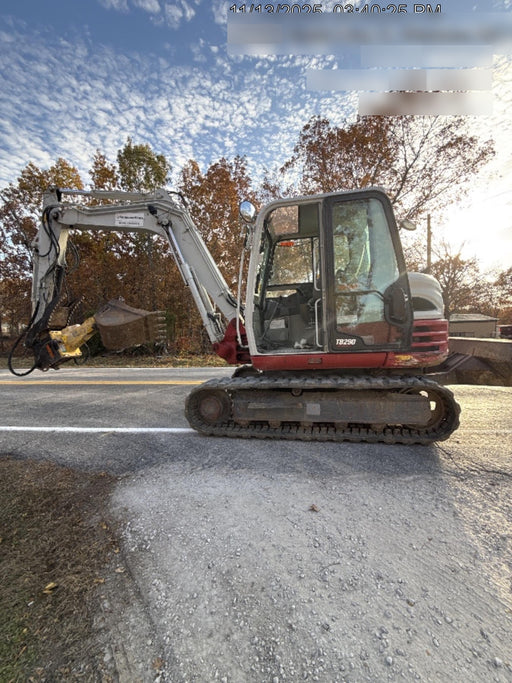 2019 Takeuchi TB290 Takeuchi TB290 Cab/Heat/AC w/Rubber Tracks, Auxiliary Hydraulics, Dozer Blade, Manual QC