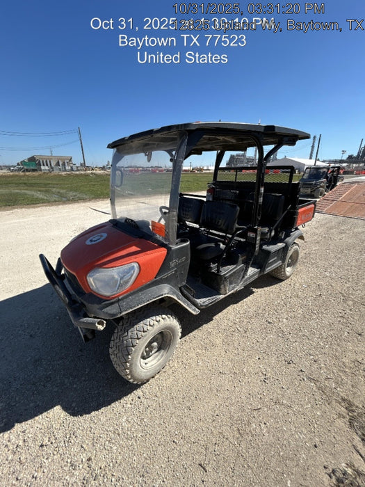 2021 Kubota RTV-X1140W-H Plastic Canopy, Windshield Acrylic Clear, LED Strobe Light, Wire Harness Kit, Back up Alarm