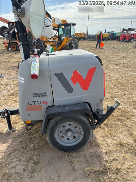 2018 Wacker Neuson LTV6L-MH Wacker Neuson LTV6L Mobile Light Tower w/Fuel Level Sensor Installed